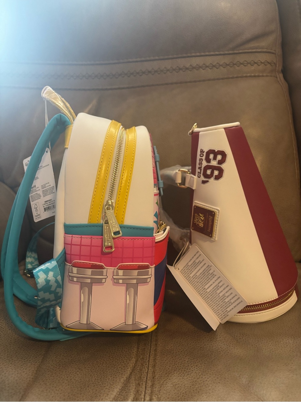 Saved By The Bell Loungefly Backpack and Megaphone Crossbody NWT - Picture 4 of 4